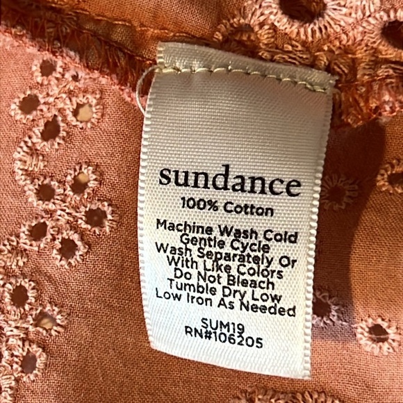 Sundance Moonlight Terracotta Eyelet Jacket - Picture 10 of 13